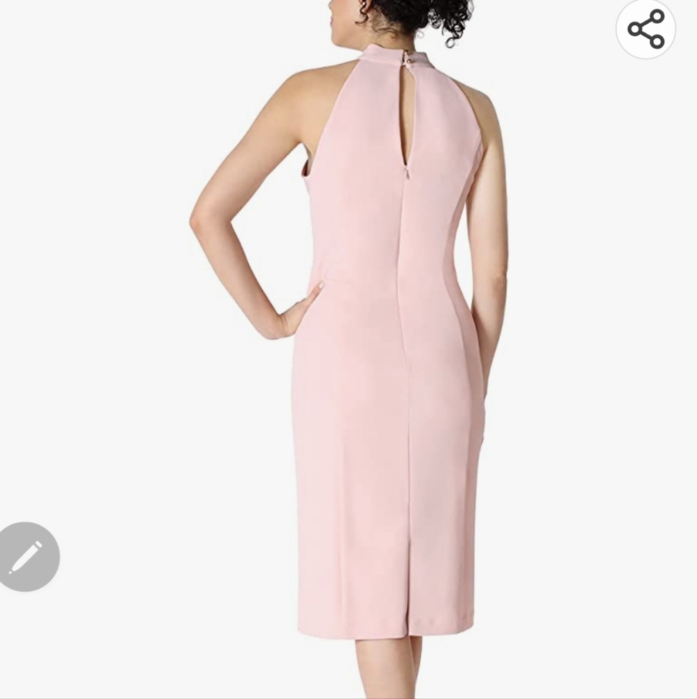 Julia Jordan Women's Sleeveless Knot Neck Sheath Dress - Picture 3 of 14